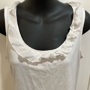 Land’s End ruffled tank top size small (6-8)